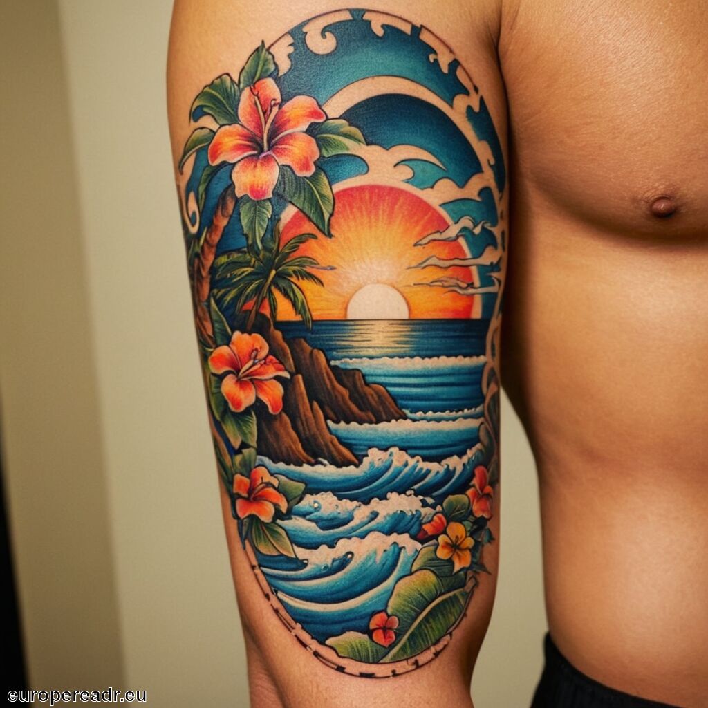 Hawaii Tattoo Bedeutung » Urlaub und Freude