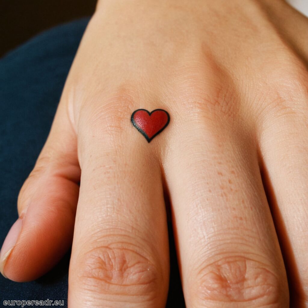 Herz Finger Tattoo Bedeutung » Schaffung von Bindung