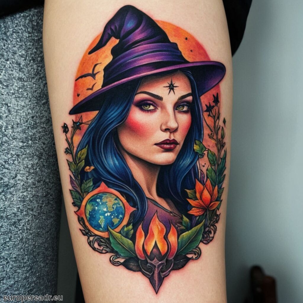 Hexen Tattoo Bedeutung » Mystik und Macht