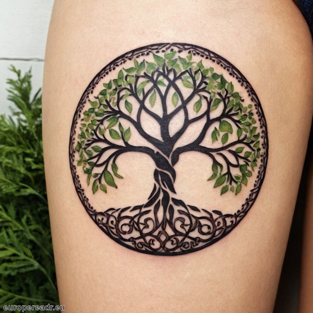 Lebensbaum Tattoo Bedeutung » Heiligkeit und Verbundenheit
