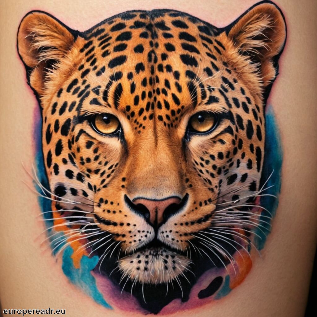 Leopard Tattoo Bedeutung » Schnelligkeit und Anmut