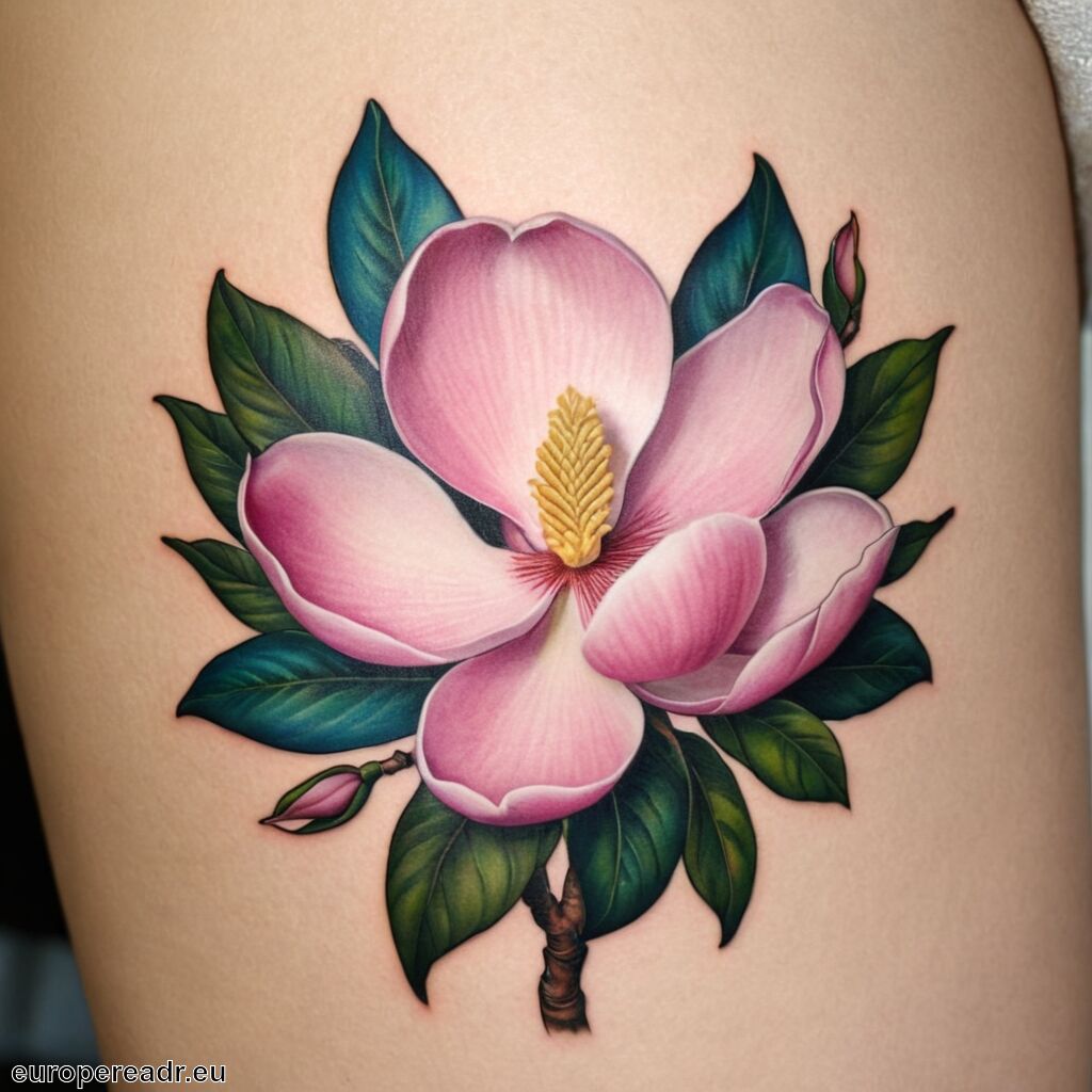 Magnolie Tattoo Bedeutung » Würde und Anmut