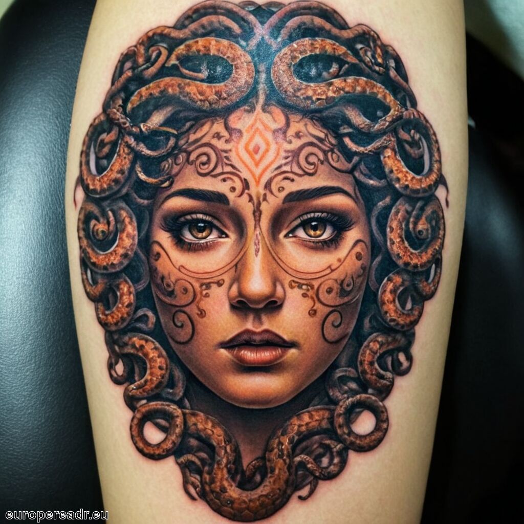 Medusa Tattoo Bedeutung » Warnung und Macht