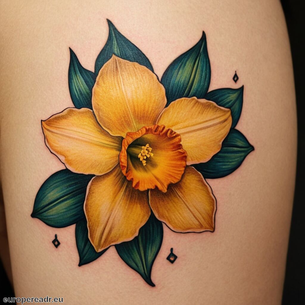 Narzisse Tattoo Bedeutung » Schönheit und Eitelkeit