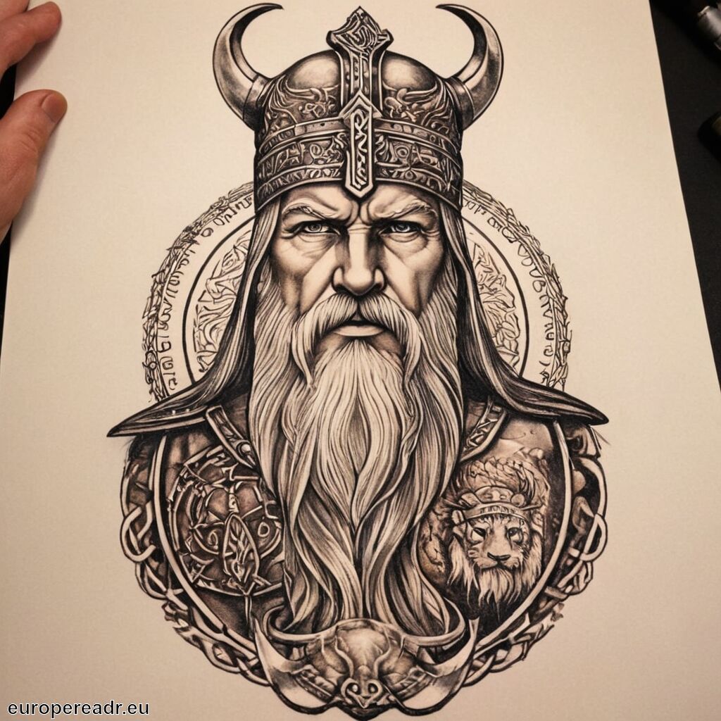 Odin Tattoo Bedeutung » Weisheit und Macht