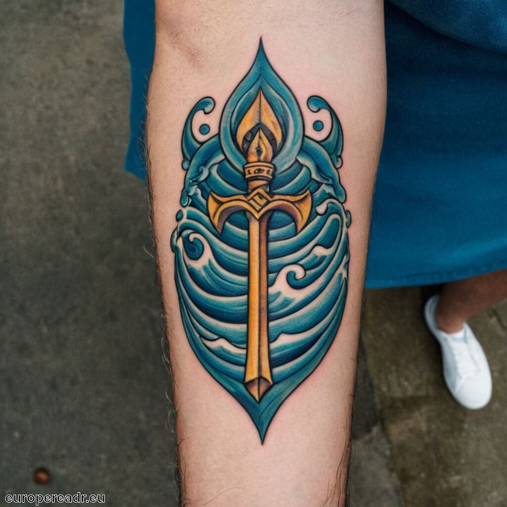 Poseidon Tattoo Bedeutung » Gott des Meeres