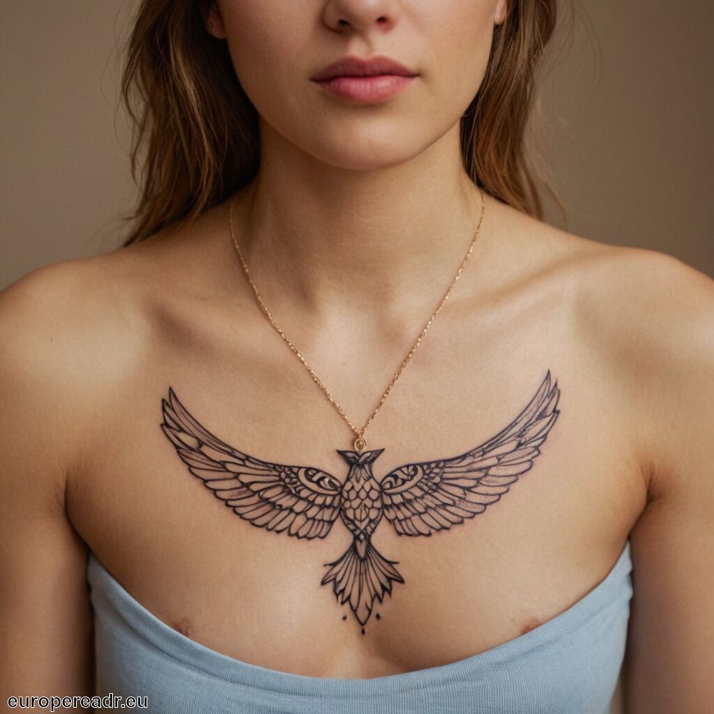 Schlüsselbein Tattoo Bedeutung » Anmut und Weiblichkeit