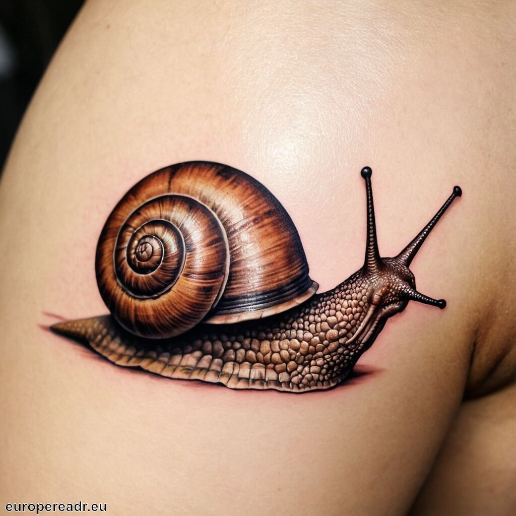 Schnecke Tattoo Bedeutung » Langsamkeit und Geduld