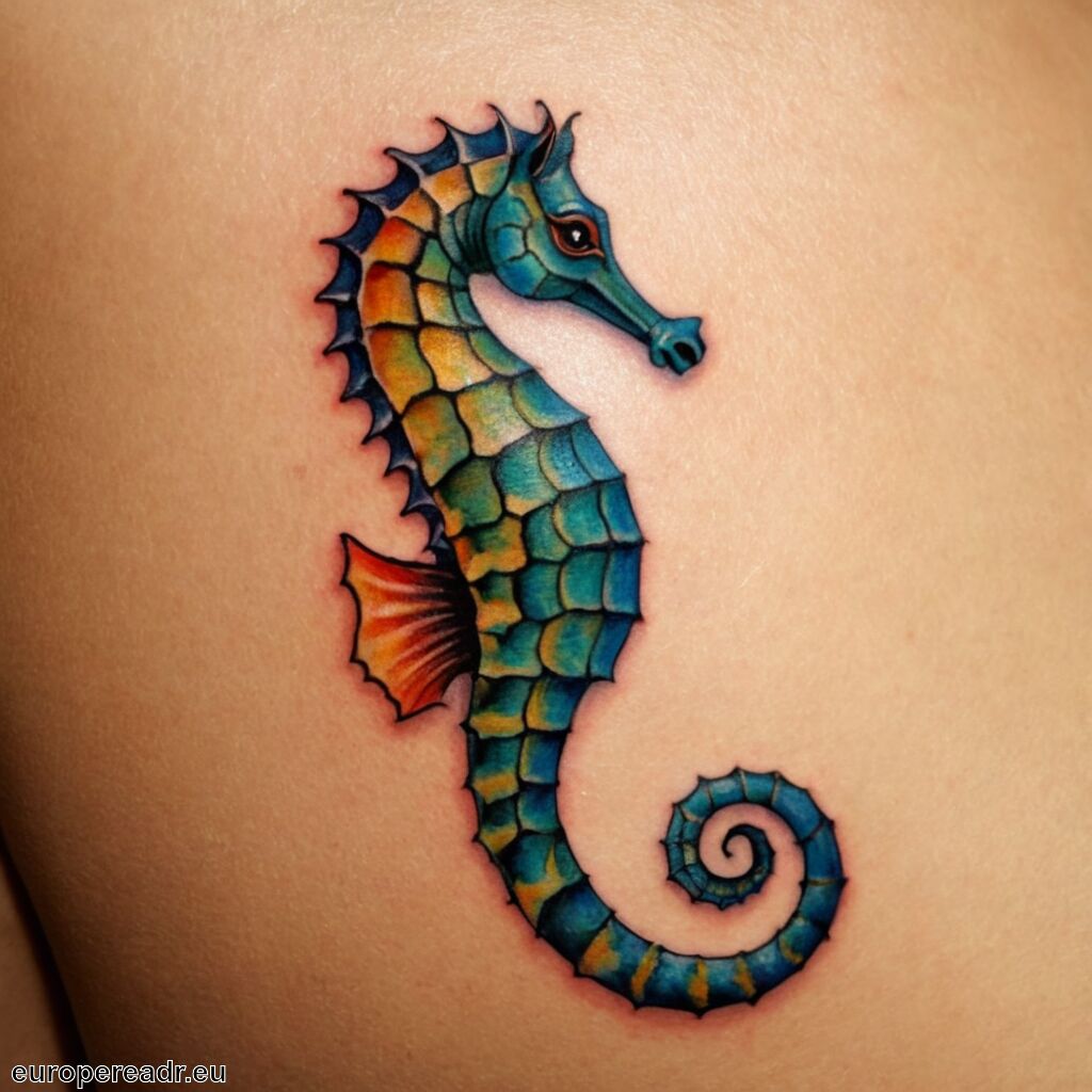 Seepferdchen Tattoo Bedeutung » Schutz und Vaterliebe