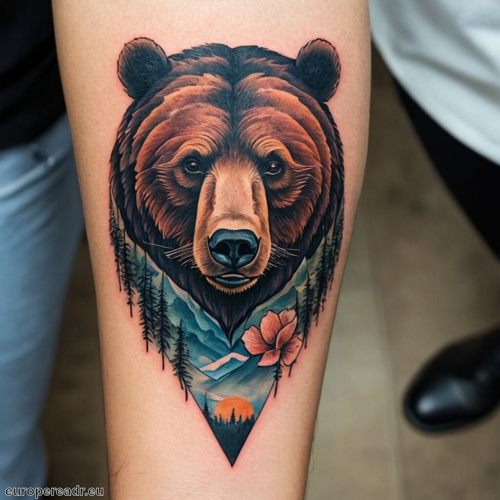 Bär Tattoo Bedeutung » Stärke und Mut