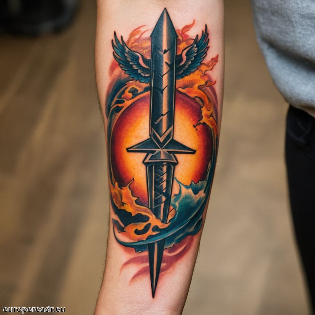 Blitz Tattoo Bedeutung » Kraft und Schnelligkeit