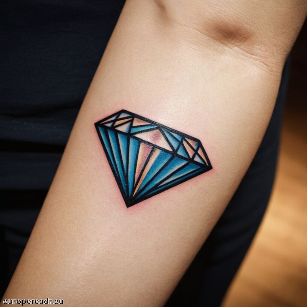 Diamant Tattoo Bedeutung » Unverwüstlichkeit und Eleganz