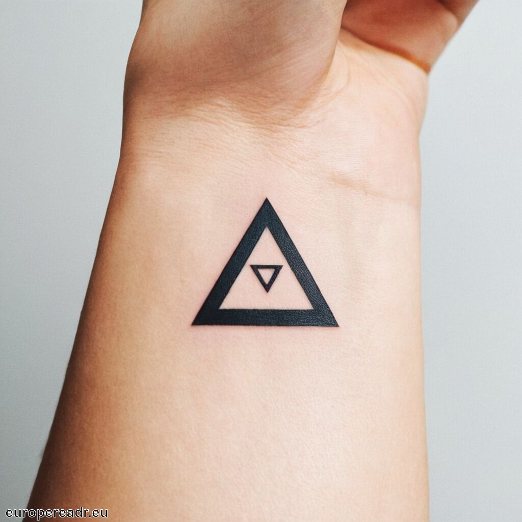 Dreieck Tattoo Bedeutung » Stabilität und Harmonie