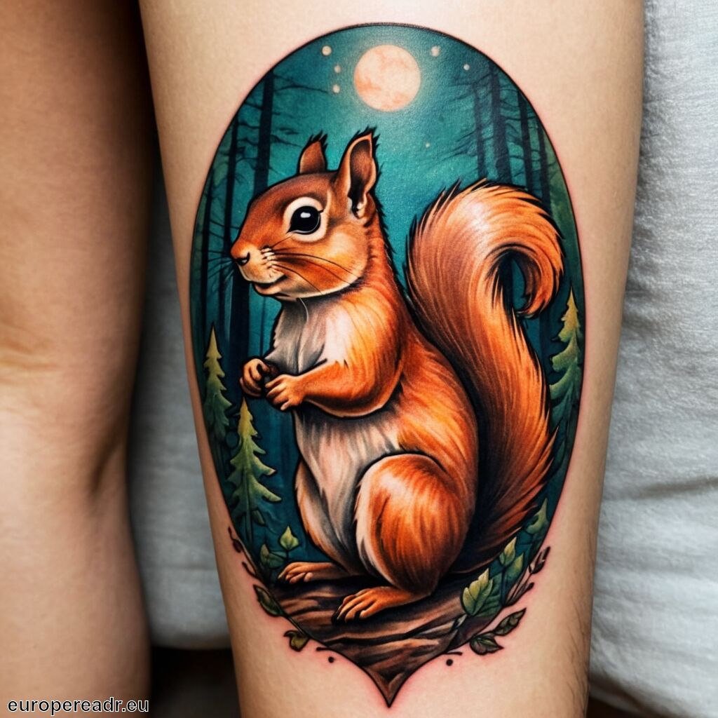 Eichhörnchen Tattoo Bedeutung » Spieltrieb und Lebensgeist