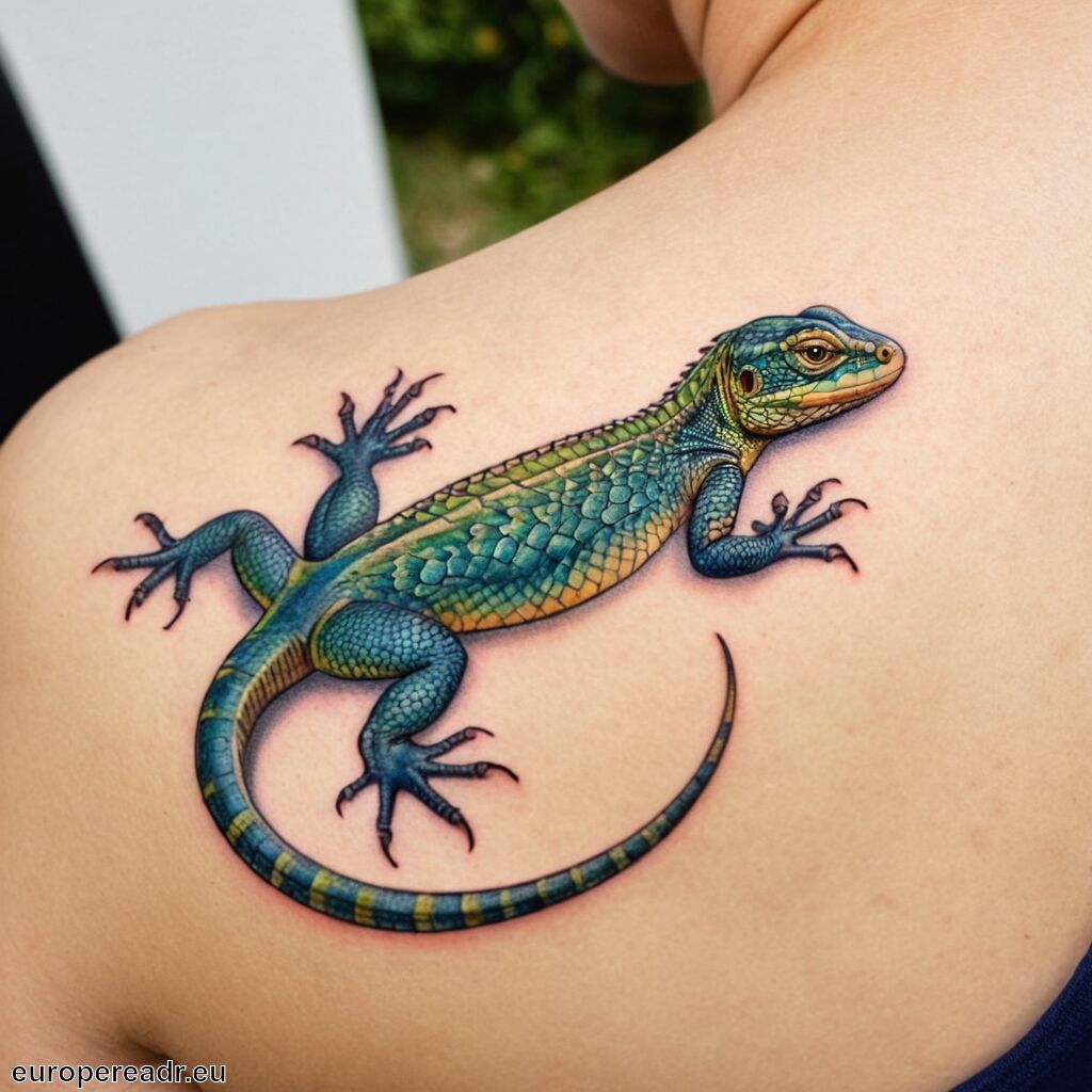 Eidechse Tattoo Bedeutung » Anpassungsfähigkeit