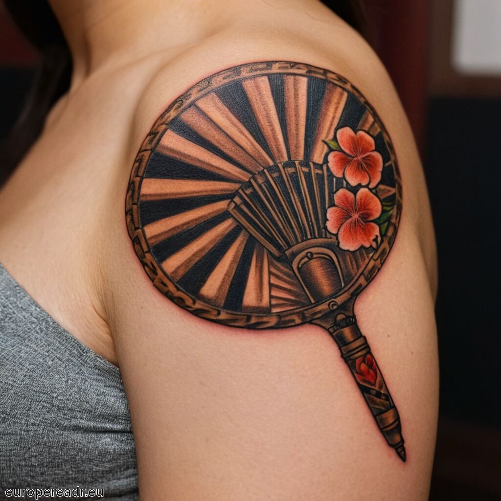 Fächer Tattoo Bedeutung » Kunst der Eleganz