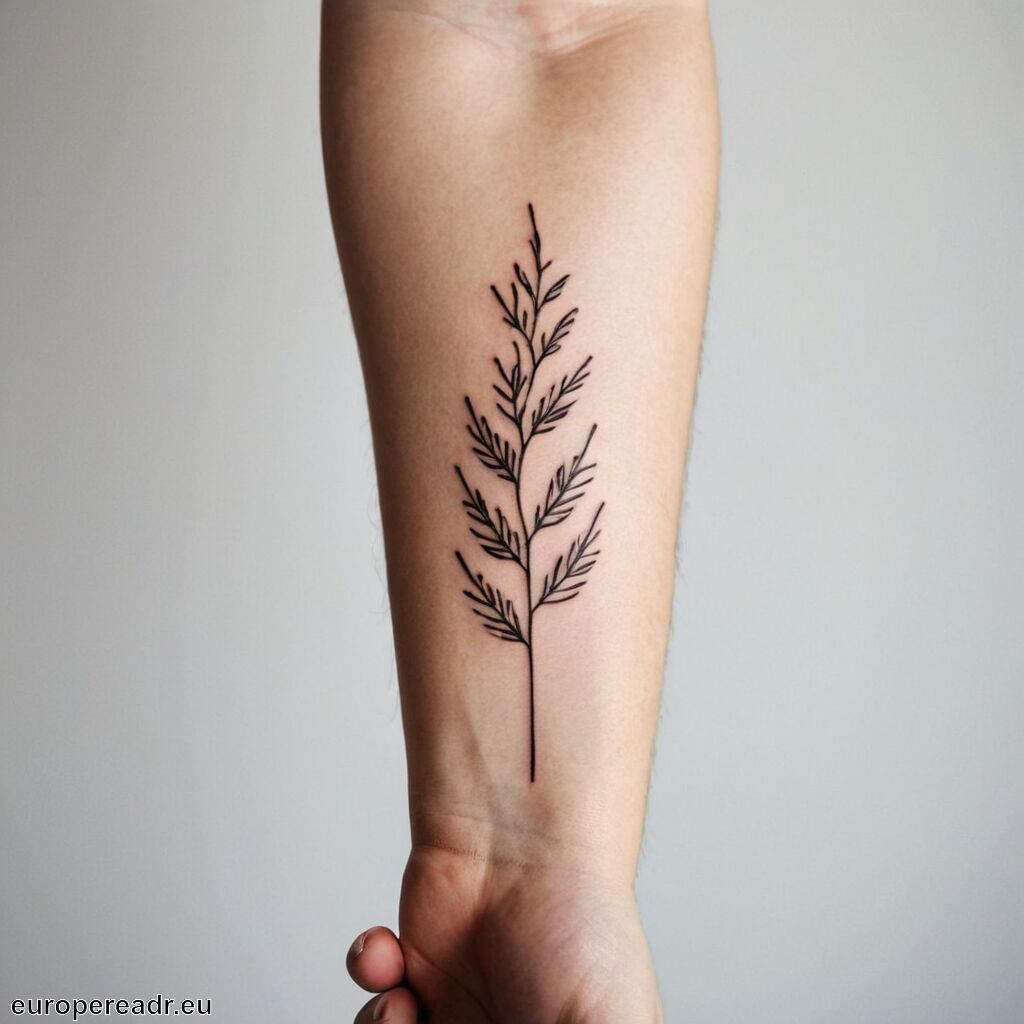 Fineline Tattoo Bedeutung » Minimalistische Kunst