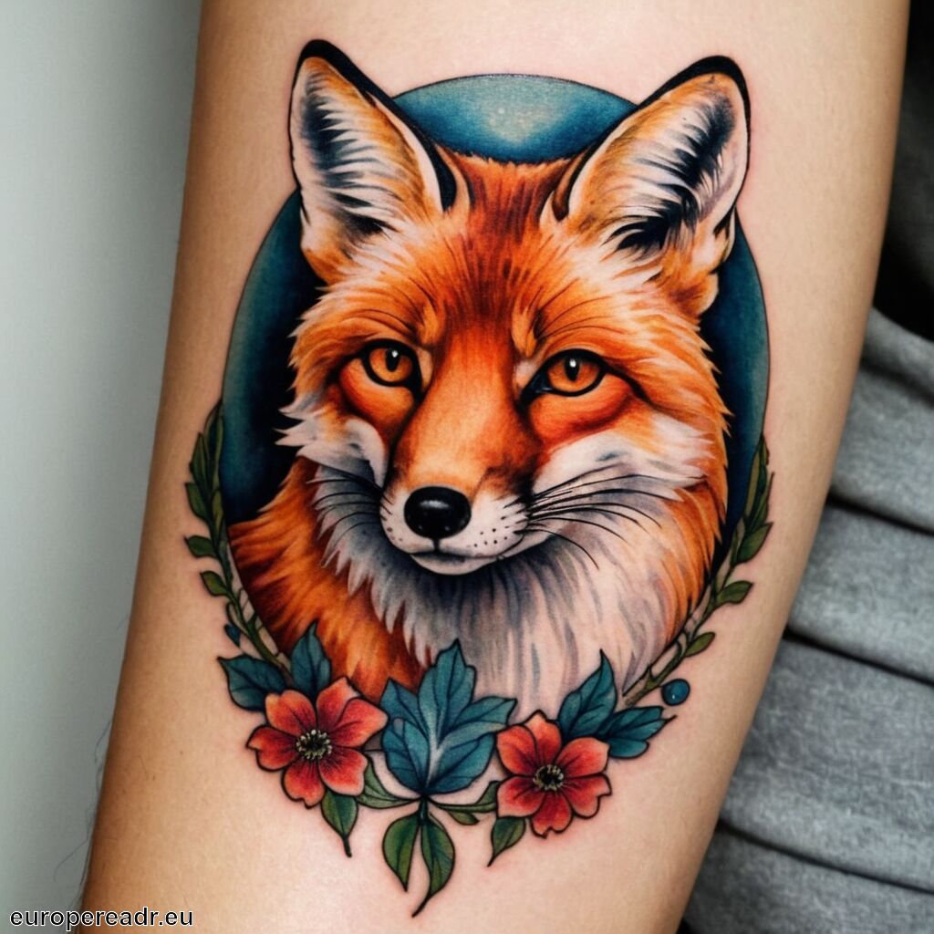 Fuchs Tattoo Bedeutung » Schlauheit und Anpassungsfähigkeit