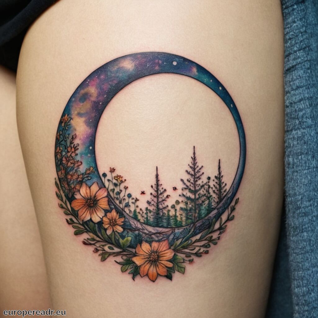 Halbmond Tattoo Bedeutung » Wachstumsphase