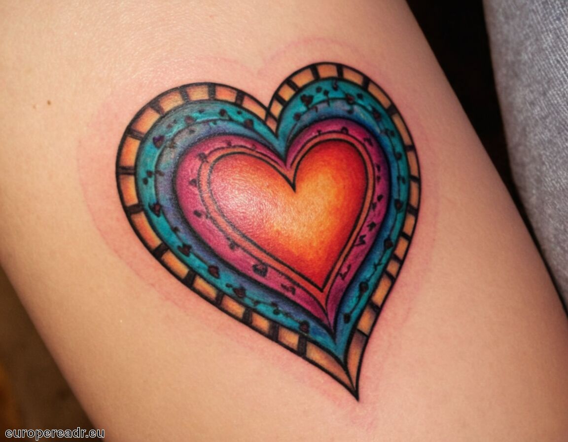 Erinnerung an besondere Momente   - Herz Tattoo Bedeutung » Liebe und Emotion