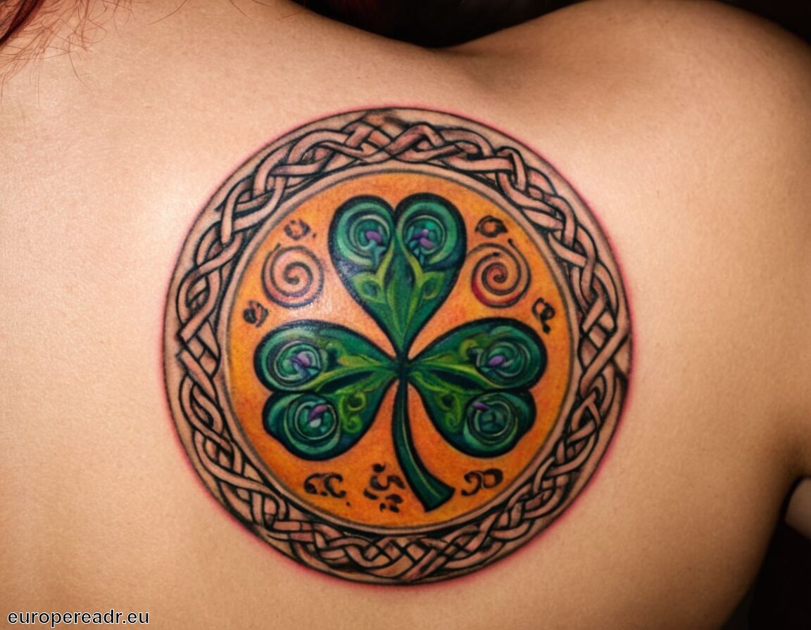 Verbindung zu keltischen Traditionen   - Kleeblatt Tattoo Bedeutung » Glückssymbol