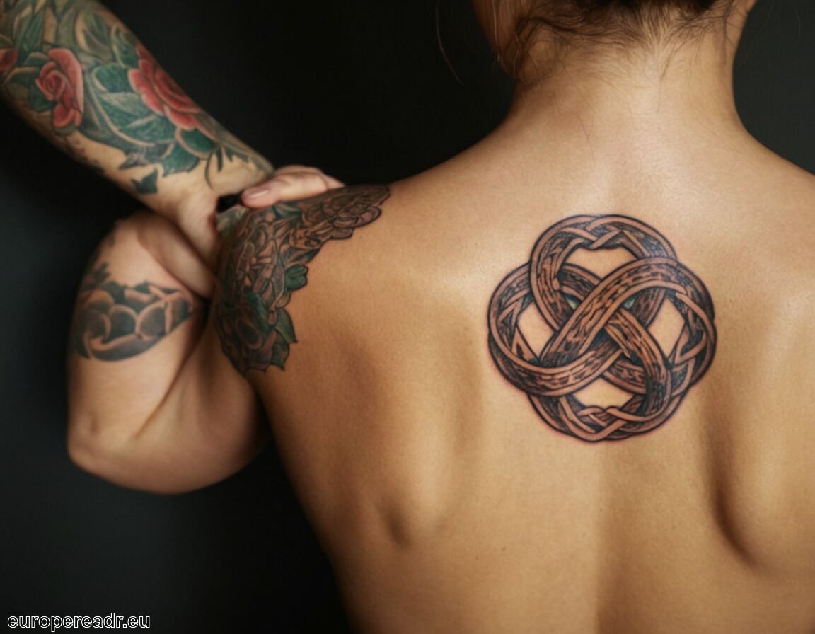 Visuelle Variationen und deren Interpretationen   - Knoten Tattoo Bedeutung » Verbundenheit und Treue