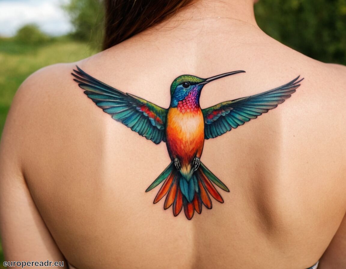 Verbindung zur Natur und zu spirituellen Aspekten   - Kolibri Tattoo Bedeutung » Freude und Leichtigkeit