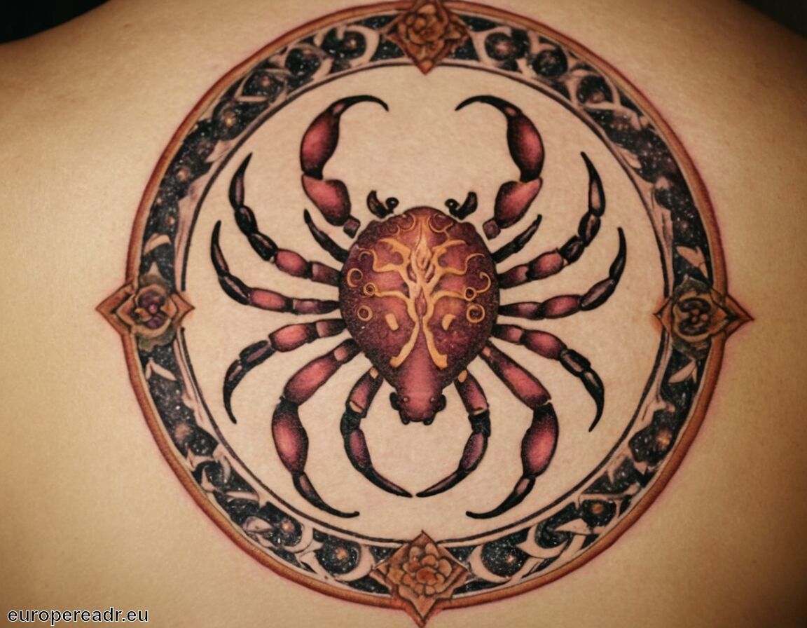 Zeichen für Veränderung und Anpassung   - Krebs Tattoo Bedeutung » Emotionale Tiefe