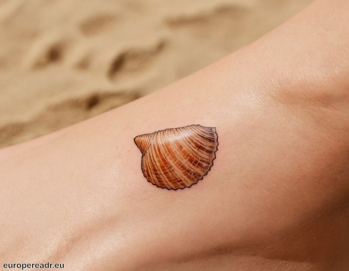 Inspiration aus der Natur   - Muschel Tattoo Bedeutung » Schutz und Geheimnisse