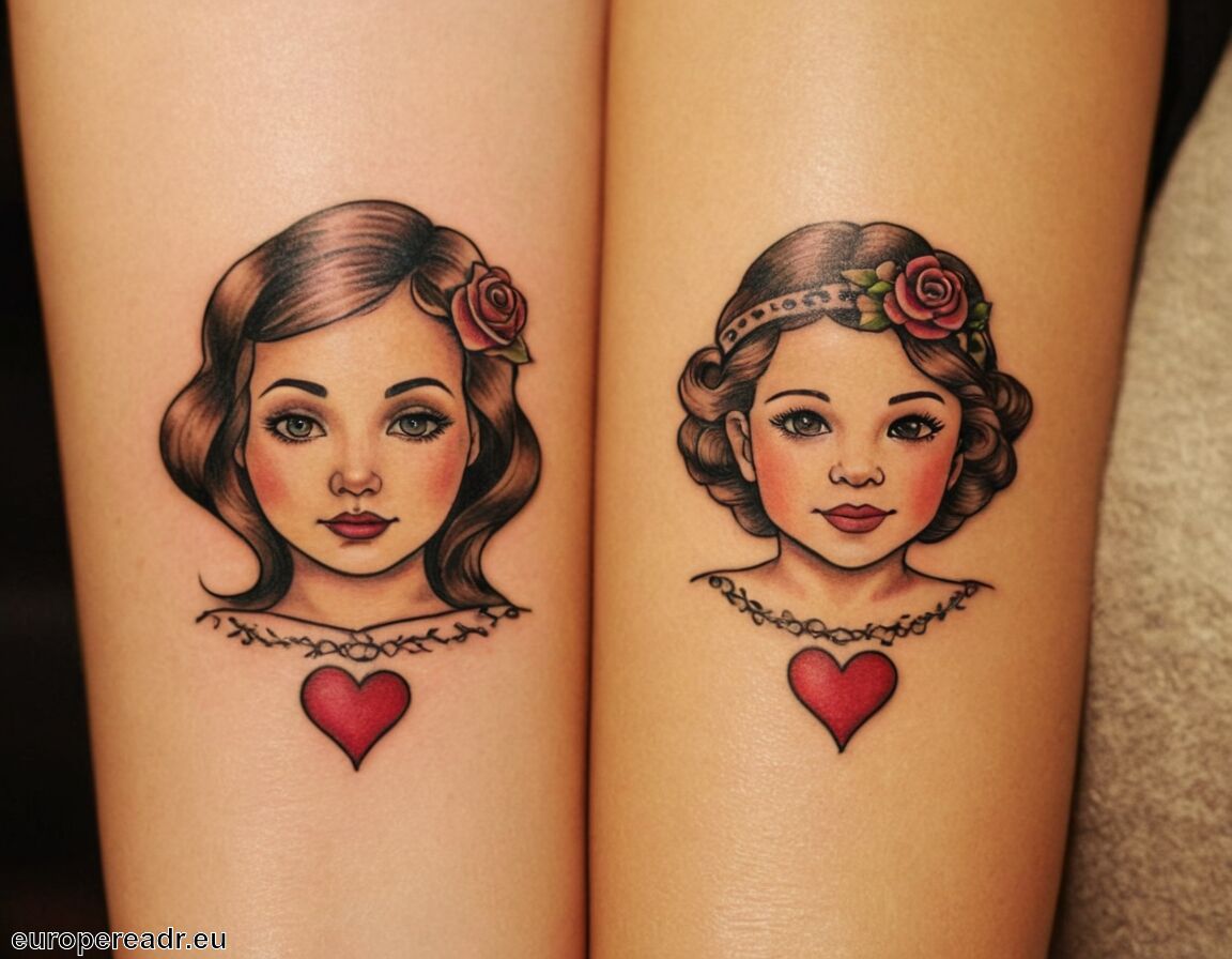Erinnerungen an besondere Momente schaffen - Mutter-Tochter Tattoo Bedeutung » Unzertrennliche Bindung