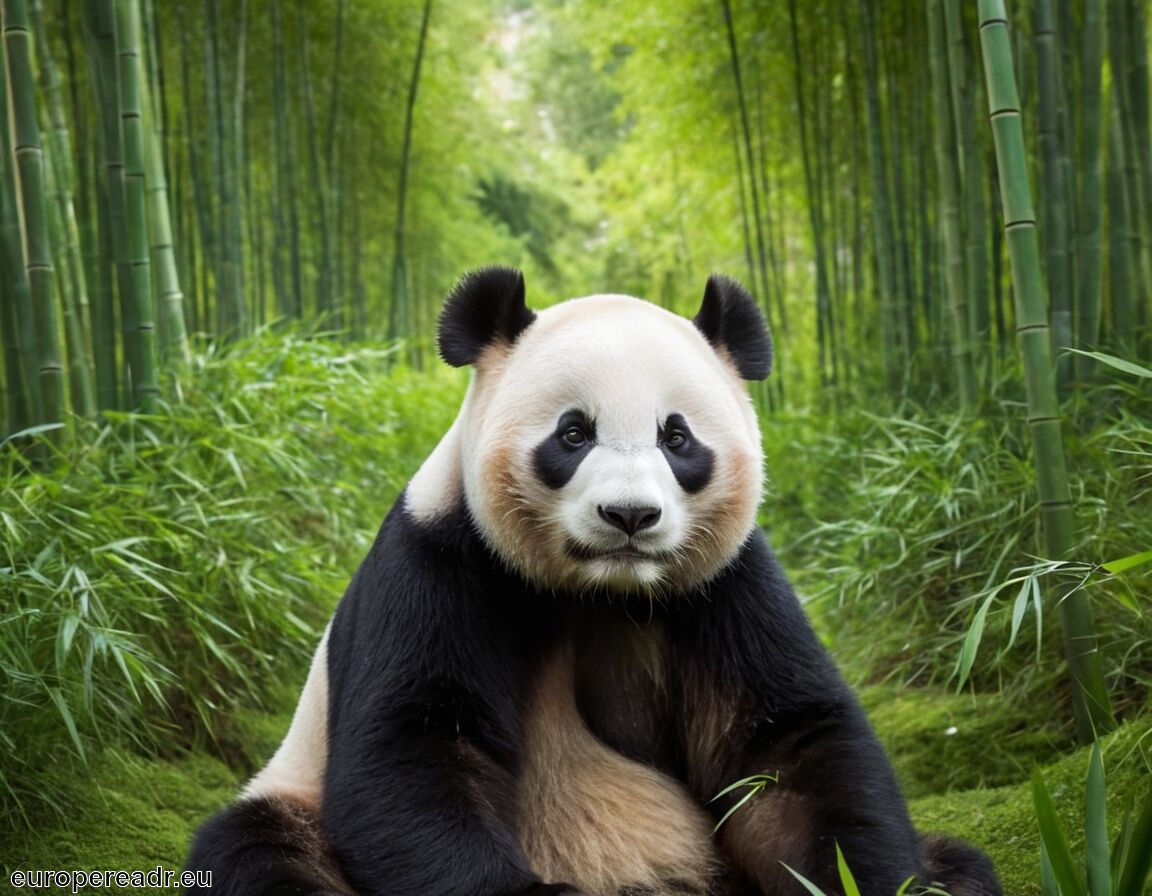 Harmonisches Zusammenleben von Arten   - Panda Tattoo Bedeutung » Sanftheit und Frieden