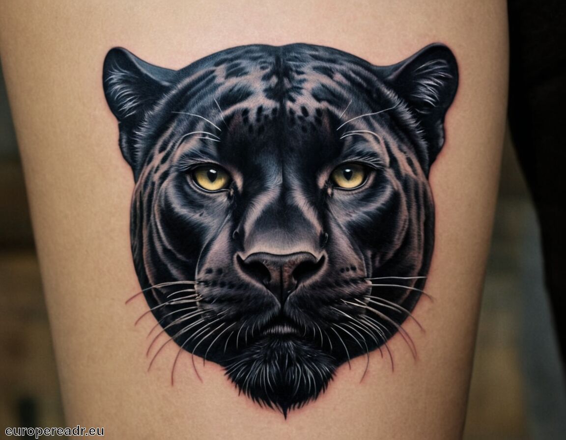 Weibliche Energie und Unabhängigkeit   - Panther Tattoo Bedeutung » Kraft und Geheimnis