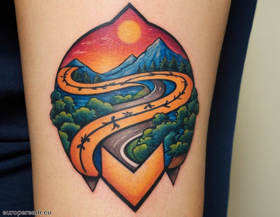 Verbindung zur Reise des Lebens - Pfeil Tattoo Bedeutung » Richtung und Ziel