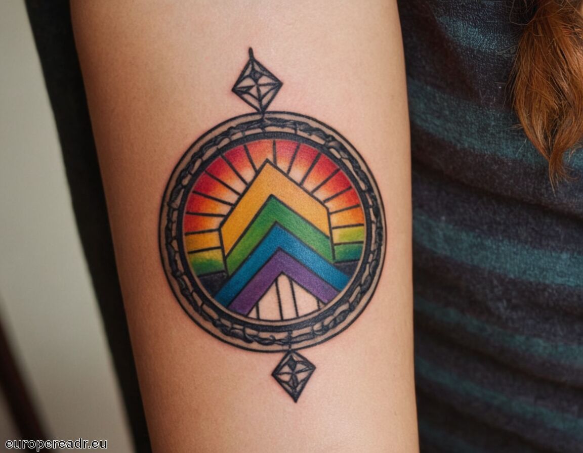 Erinnerung an vergangene Kämpfe   - Regenbogen Tattoo Bedeutung » Hoffnung und Vielfalt