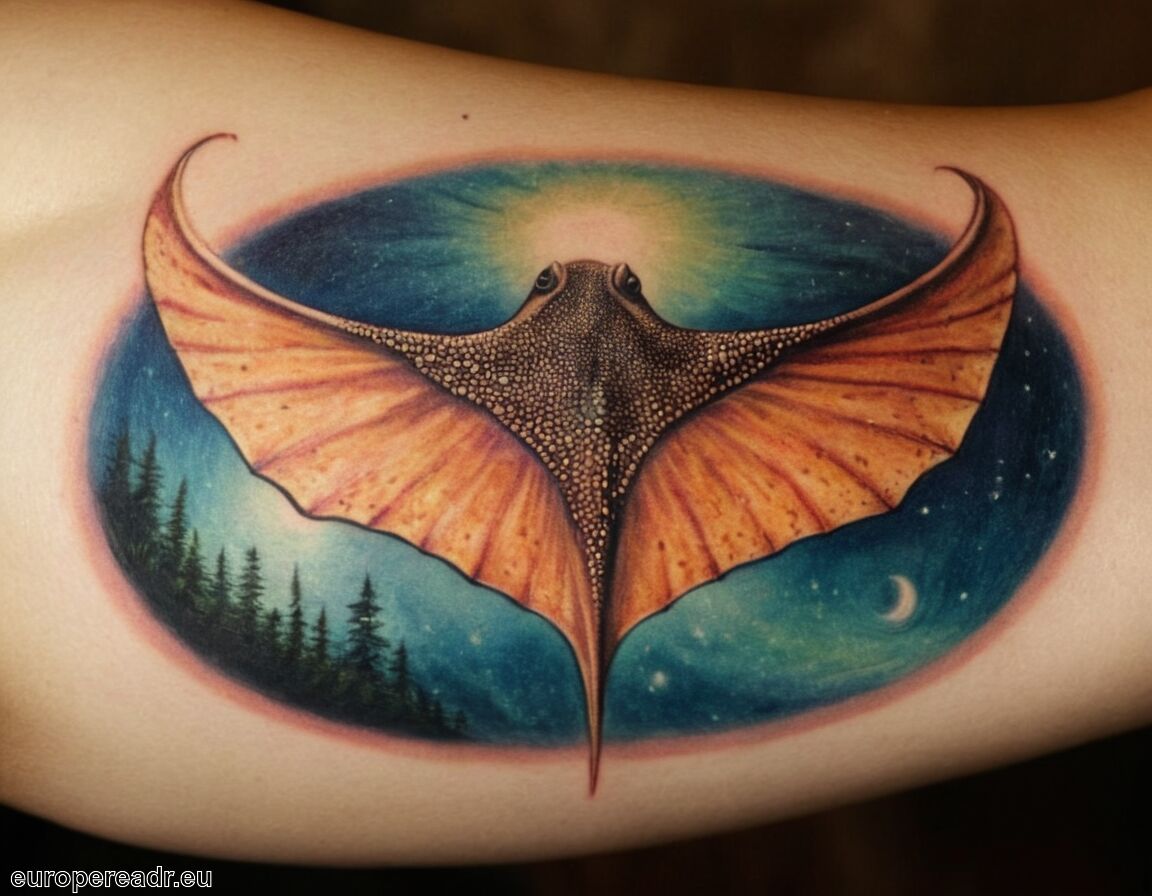 Spirituelle Reise und persönliche Transformation - Rochen Tattoo Bedeutung » Natur und Mystik