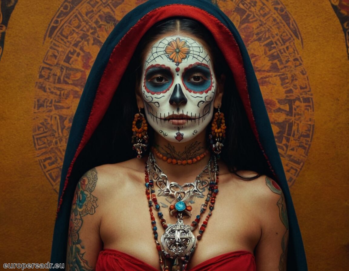 Verbindung zu spirituellen Praktiken - Santa Muerte Tattoo Bedeutung » Ehrfurcht und Glaube