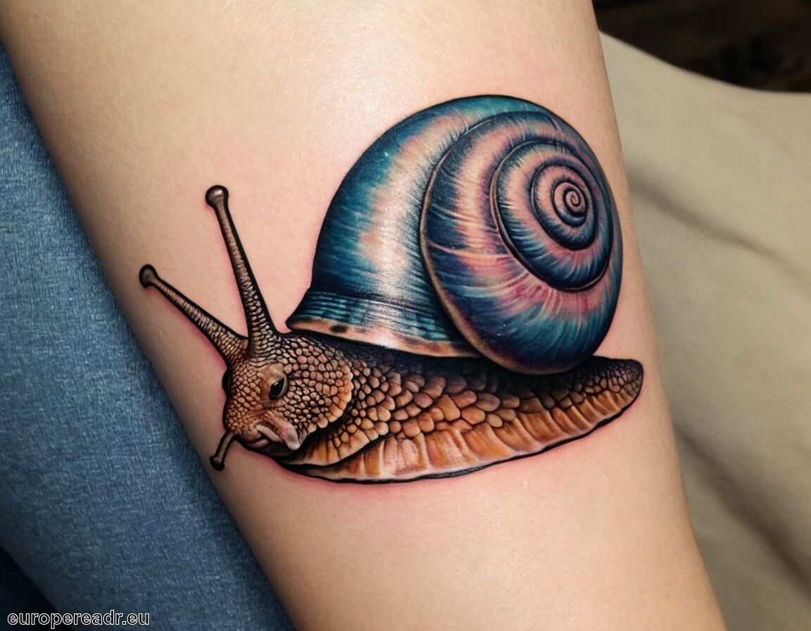 Selbstakzeptanz und innere Ruhe - Schnecke Tattoo Bedeutung » Langsamkeit und Geduld