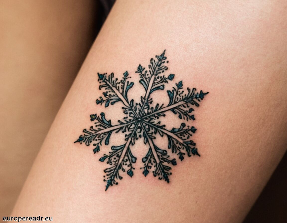 Ausdruck von Veränderung und Anpassungsfähigkeit - Schneeflocke Tattoo Bedeutung » Einzigartigkeit