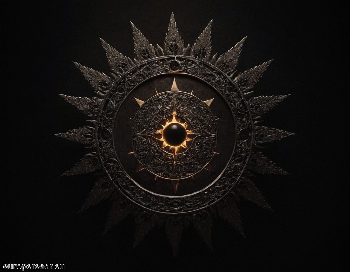 Darstellung von Licht und Dunkelheit im Einklang - Schwarze Sonne Tattoo Bedeutung » Symbol für Geheimwissen