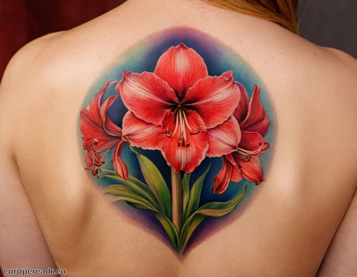 Schönheit und Eleganz verkörpern - Amaryllis Tattoo Bedeutung » Schönheitsbotschaft