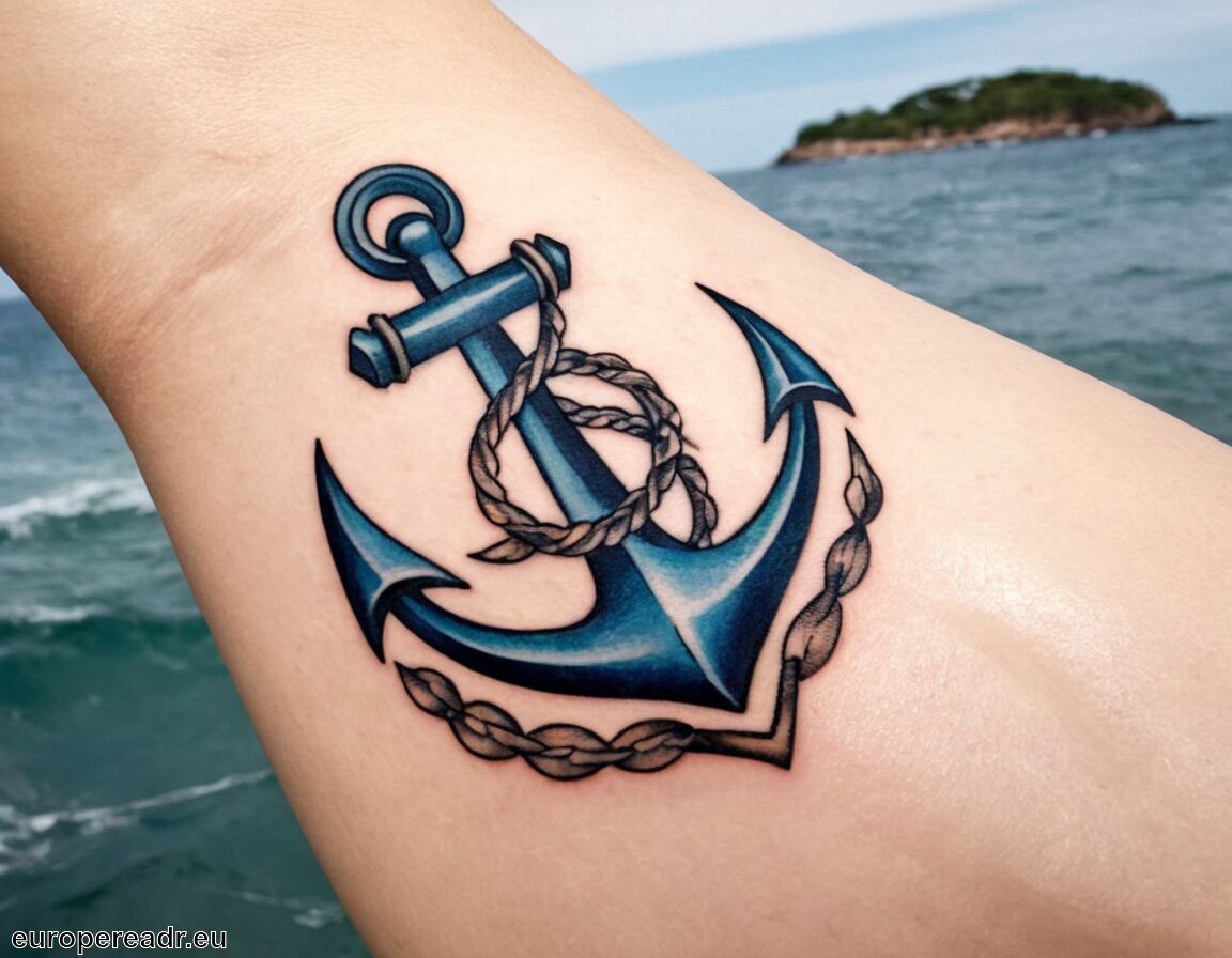 Ausdruck von Freiheit und Abenteuerlust - Anker Kompass Tattoo Bedeutung » Orientierung auf See