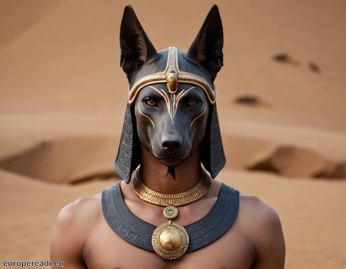 Darstellung als Mensch mit Schakalkopf - Anubis Tattoo Bedeutung » Wächter der Unterwelt
