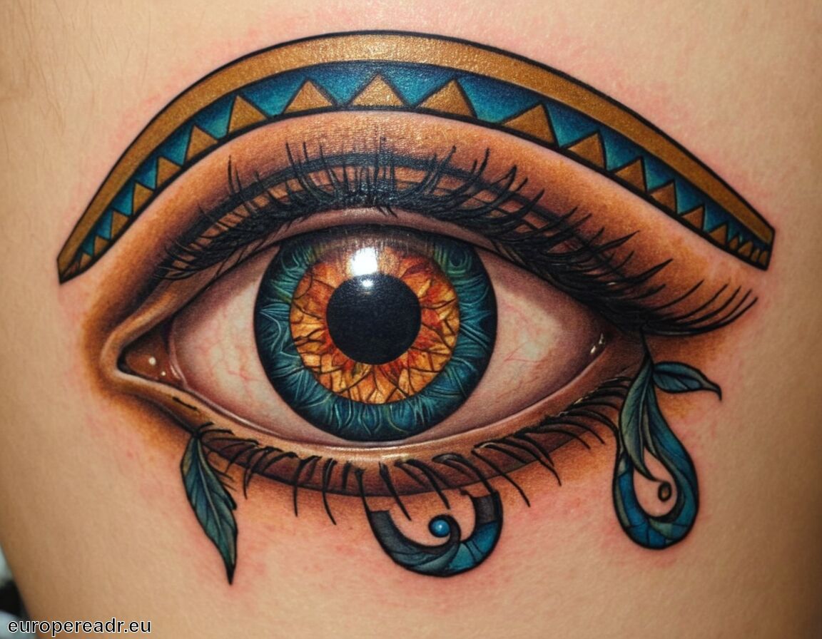 Symbol für spirituelle Erleuchtung   - Auge des Horus Tattoo Bedeutung » Schutz und Gesundheit
