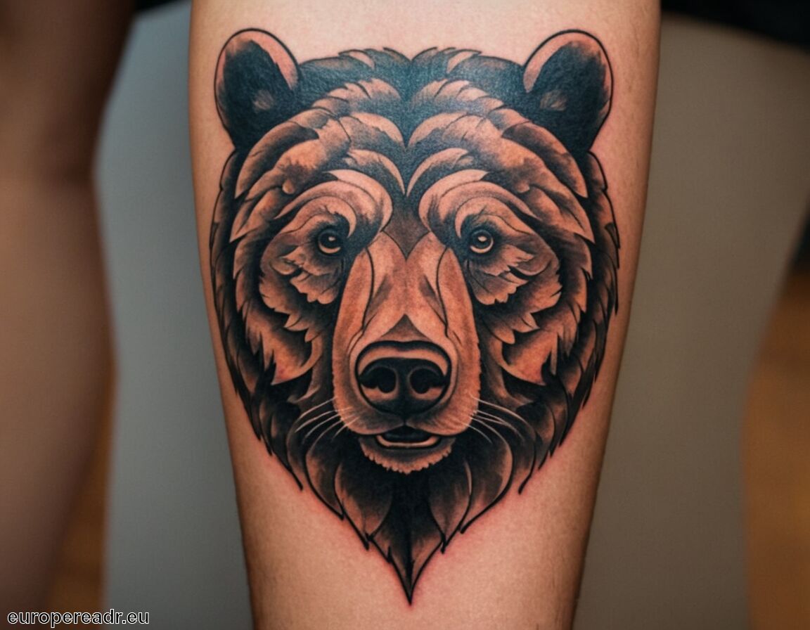 Transformation und persönliche Entwicklung - Bär Tattoo Bedeutung » Stärke und Mut