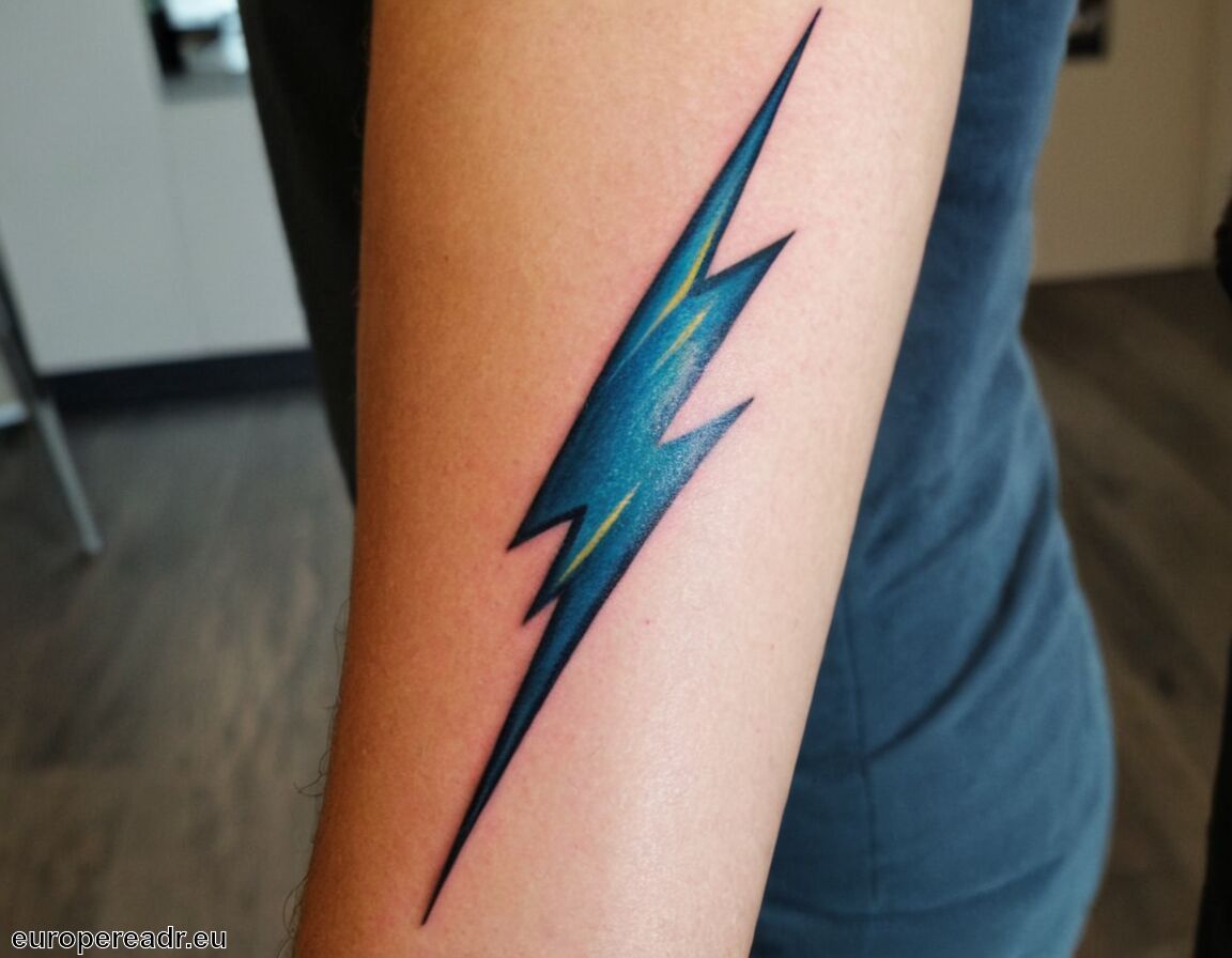 Energien und kräfte in Bewegung - Blitz Tattoo Bedeutung » Kraft und Schnelligkeit