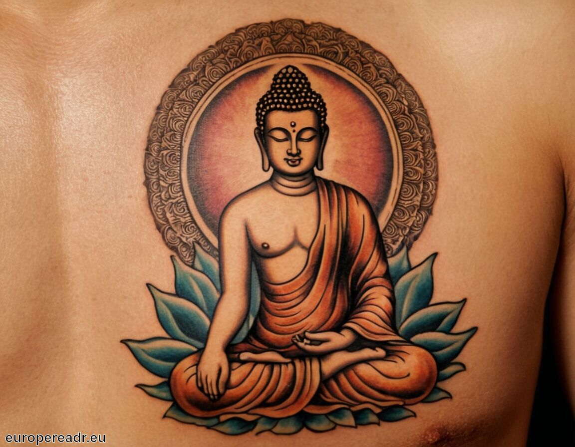 Blossom von Achtsamkeit und Meditation - Buddha Tattoo Bedeutung » Erleuchtung und Frieden