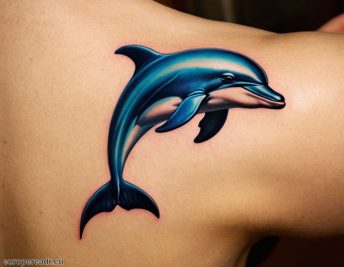 Schutz und Sicherheit im Lebensweg - Delfin Tattoo Bedeutung » Intelligenz und Freiheit