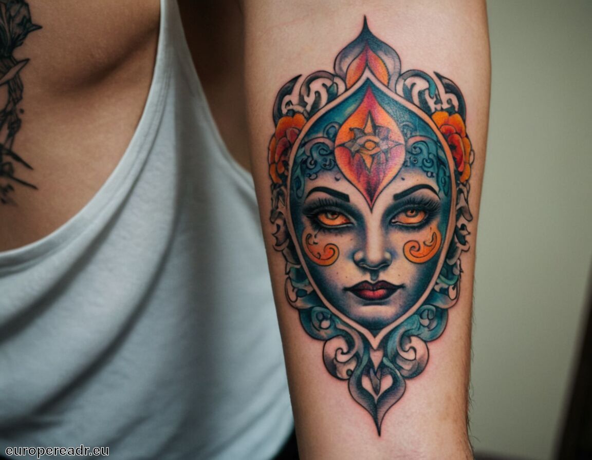 Erinnerung an Überwindung - Depression Symbol Tattoo Bedeutung » Kampf mit inneren Dämonen