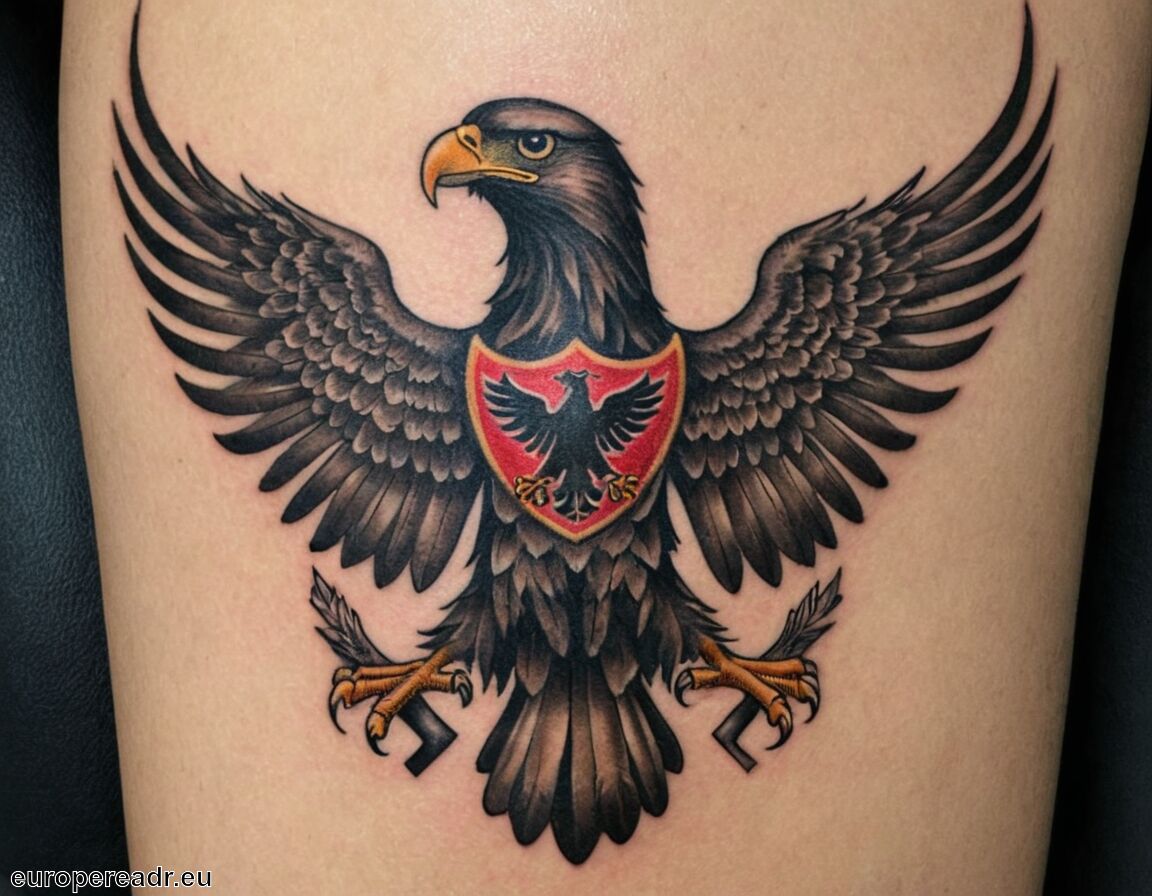 Verbindung zu patriotischen Gefühlen - Deutscher Adler Tattoo Bedeutung » Stolz und Tradition
