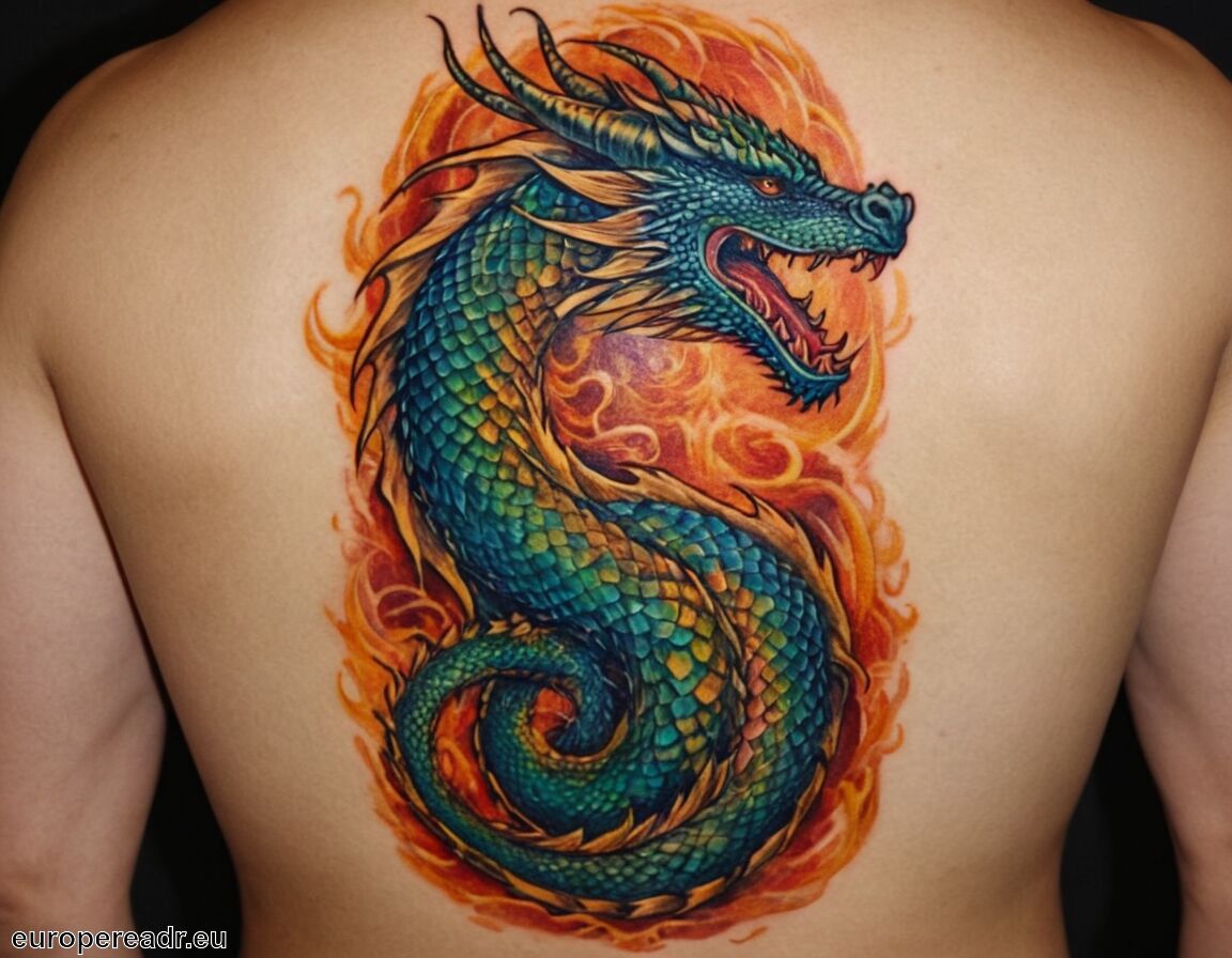 Schutz und Bewahrung der Seele   - Drache Tattoo Bedeutung » Macht und Mystik